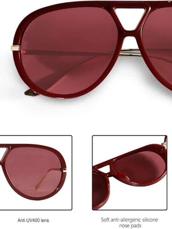 Metal Oversized Sunglasses